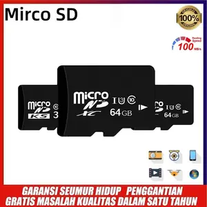 High Quality Micro SD Card 32GB 64GB 128GB 256GB SDXC/SDHC Class 10 U3 TF Mini Flash Memory Card 8GB 16GB for Smartphone Waterproof LY0030 【ByteBazaar】