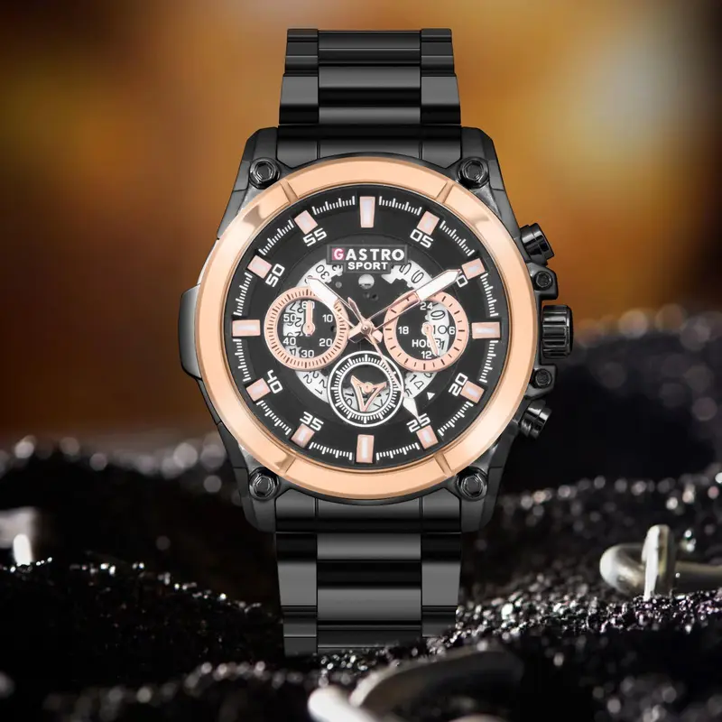 DISKON Jam Tangan Pria Gastro 7123A Rantai Stainless Steel Water Resistant 3 ATM Kaca Watches 5