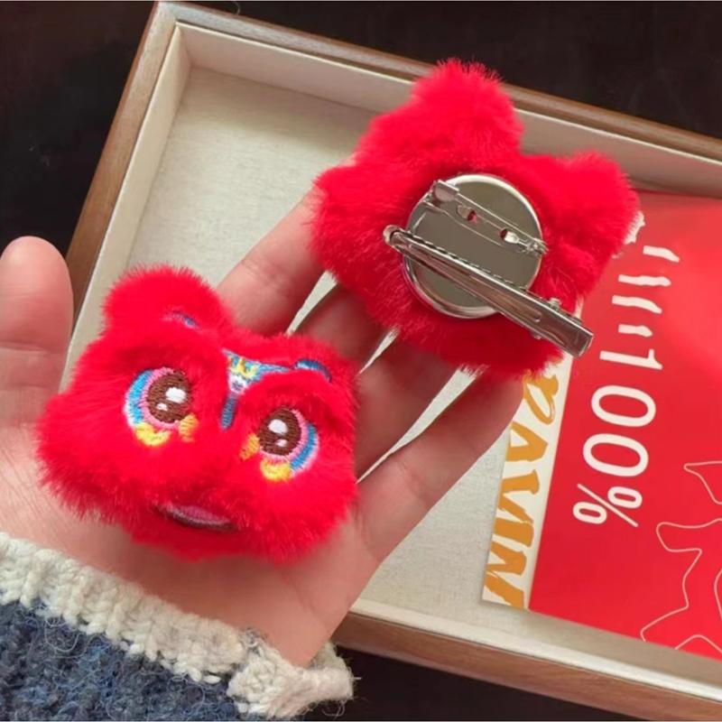 Kẹp Tóc Cho Bé Gái, Dụng Cụ Tạo Kiểu Sư Tử Thêu Ngọt Ngào Dễ Thương, Phụ Kiện Tóc, Quà Tặng Cho Năm Mới 8