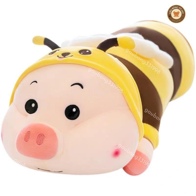  Thú Bông heo ong siêu đang yêu mềm mại dáng đẹp Thú Nhồi Bông Toy Đồ Chơi Phát Nhạc 