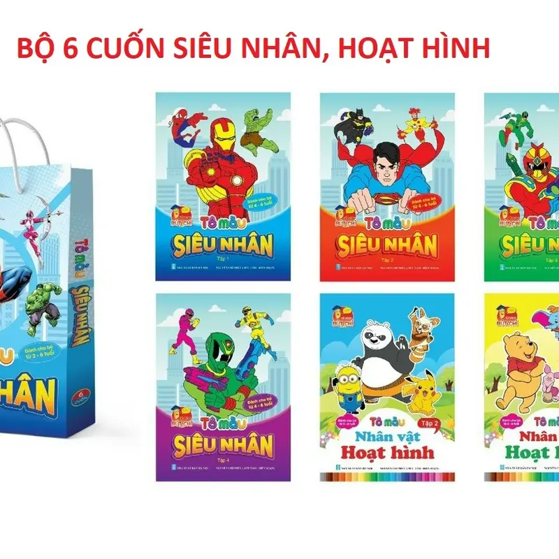 Bộ Sách Tô Màu Sáng Tạo Nhiều Chủ Đề 2-6 Tuổi 3