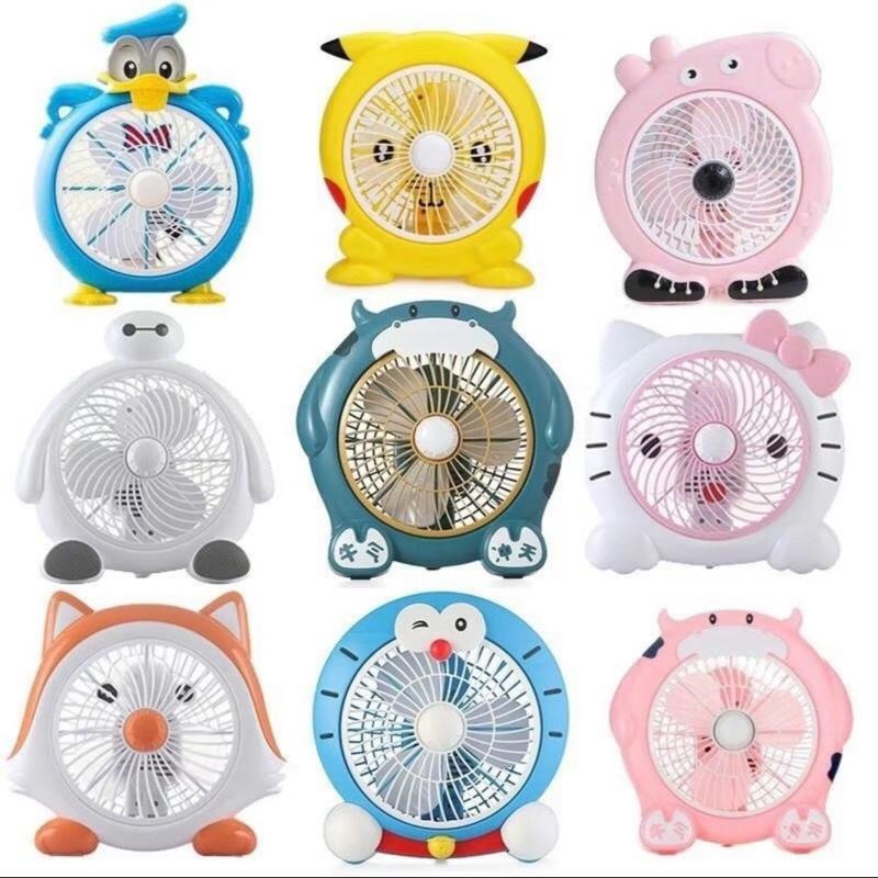Quạt Mini Hình Thú Để Bàn - Cắm Điện Tiện Lợi, Dễ Thương, Phù Hợp Văn Phòng và Học Tập ( giao màu ngẫu nhiên )