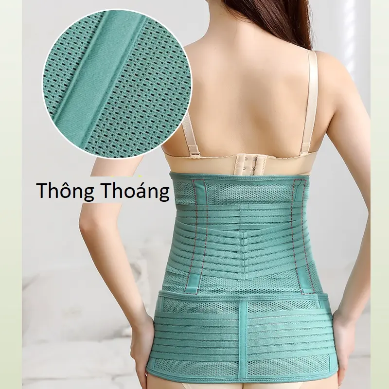 Bộ Đai Nịt Bụng Sau Sinh + Đai Nịt Hông Cao Cấp 2 trong 1 - Chống Cuộn Định Hình Cơ Thể Cho Mẹ Mới Sinh Mẫu 6