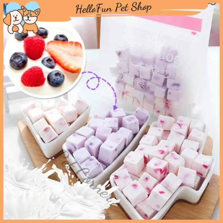 Sữa chua sấy lạnh giàu dinh dưỡng cho thú cưng, sữa chua sấy khô cho chó mèo và chuột hamster