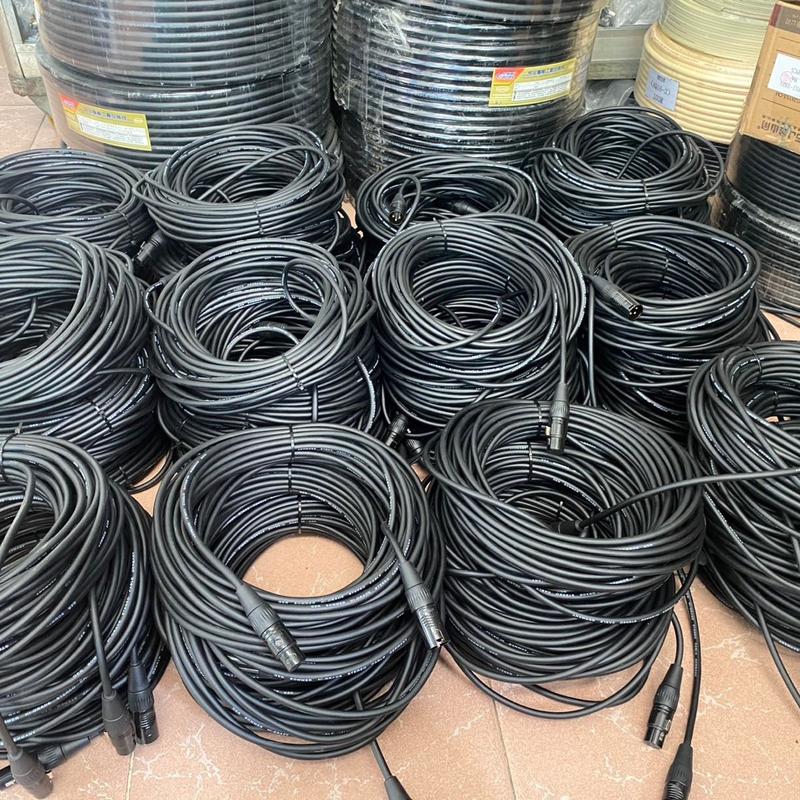  Dây tín hiệu đèn dài 5-10-15-20m dây 2 đầu canon đực cái 