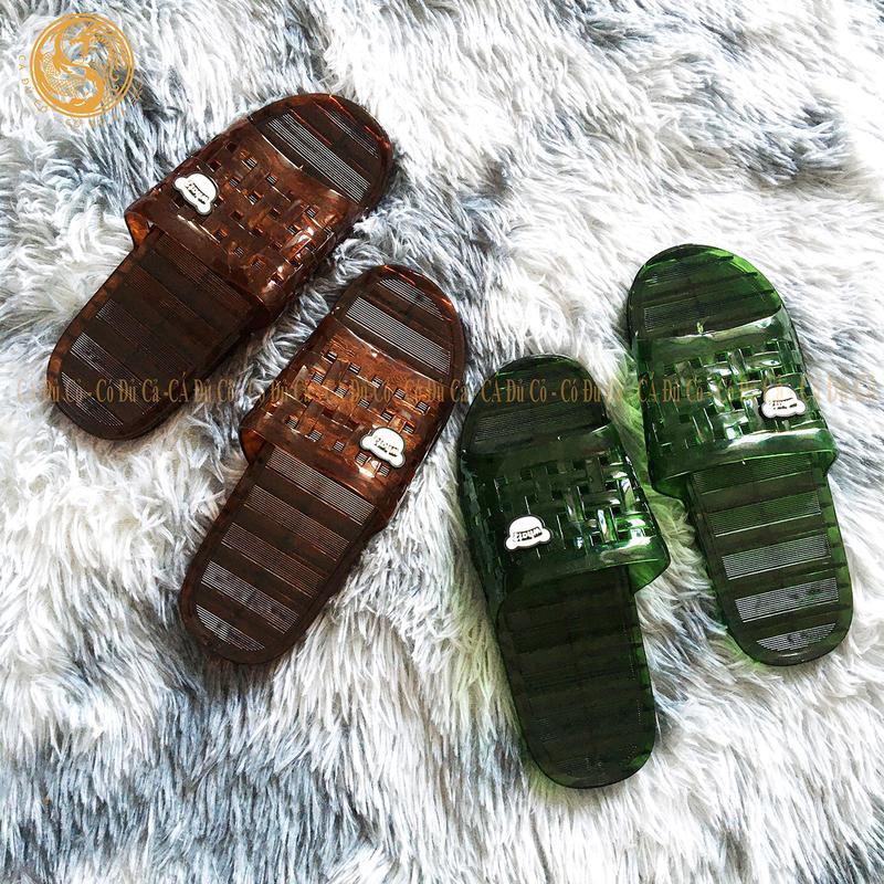 Dép vip What đi trong nhà DéP nhựa đúc Đế Bằng đi văn phòng nhà tắm sân vườn chống trơn trượt