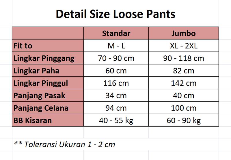 Product Introduction of ADEEVA Loose Pants Celana Formal Casual Jumbo 0
