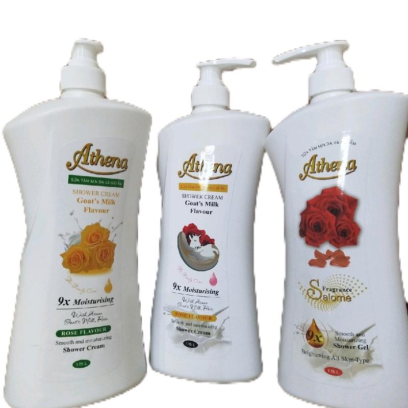 Sữa Tắm Sáng và Giữ Ẩm Athena (chai 1150ml) - Combo 4 chai - Dưỡng Body, Dưỡng Da Body Làm Đẹp Da 1