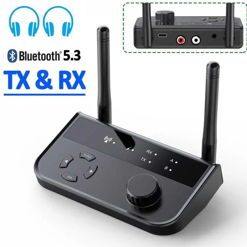 [Bisa COD] VIKEFON Bluetooth Adaptor 5.3 Audio Receiver Transmitter Wireless 10m - B39