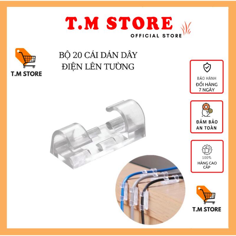 Combo 20 nẹp dây điện, dây mạng, dây cáp dán tường giúp đi dây thẳng, vuông góc ngăn nắp và gọn gàng