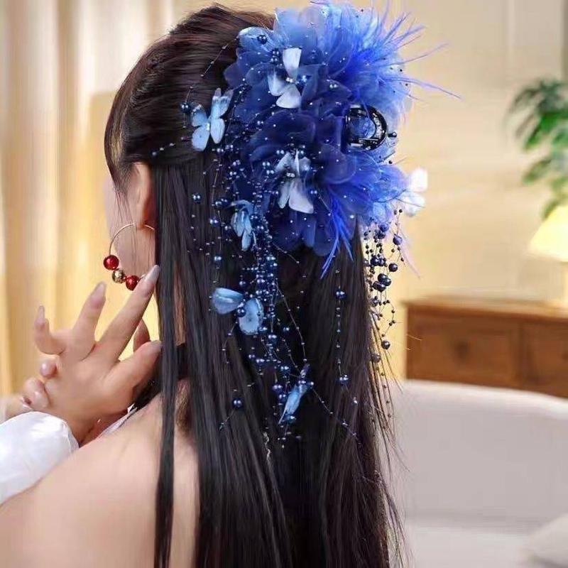 Kẹp Tóc Cổ Tích Hình Bướm Thiết Kế Nguyên Bản Dễ Phối Đồ Kẹp Lấy Tua Rua Hình Bướm Phụ Kiện Tóc Mùa Đông Kẹp Cá Mập Hạt Dành Cho Nữ Phụ Kiện Tóc Hàng Mới Về Women