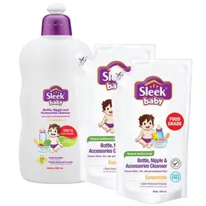 Sleek Baby Bottle Nipple Cleanser 150ml 450ml 900ml / Pembersih Botol Susu Bayi Pencuci