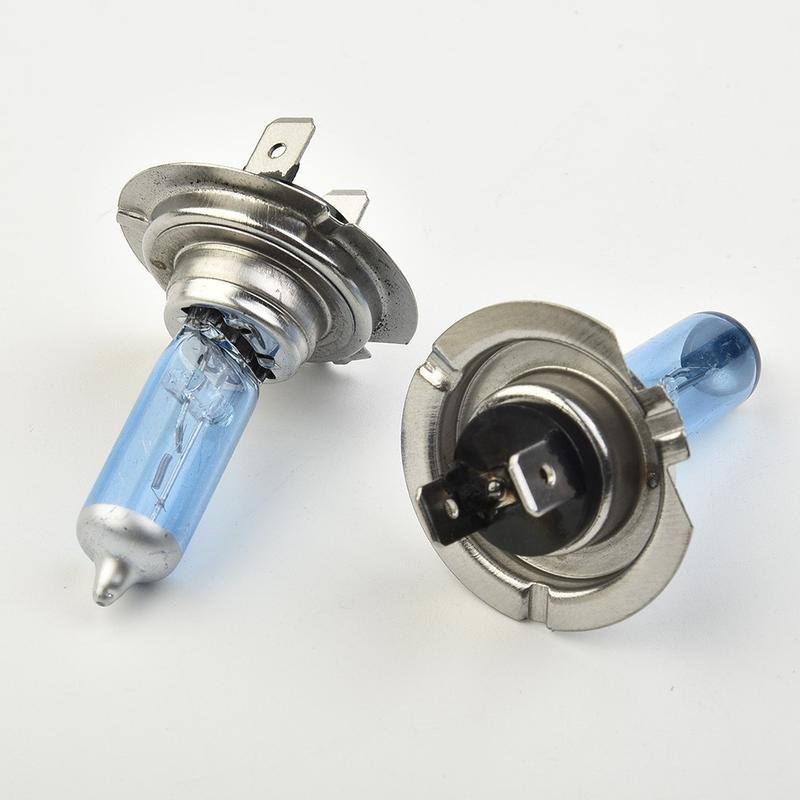 Bóng đèn Xenon, Trắng 12V H7 100W 6000K, Siêu sáng, Đèn pha ô tô Halogen, Bộ 2 chiếc, [SYTK] 5