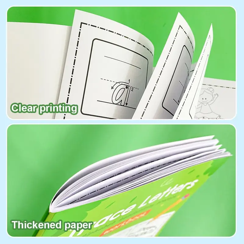 Trace Letters Workbook, 52 Pages Alphabet Practice Workbook, Kindergarten Learning English Writing Exercises Workbook 8