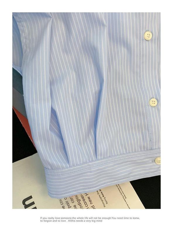 Product Introduction of Áo Sơ Mi Không Tay Cổ Polo Sọc, Thiết Kế Độc Đáo Dành Cho Nữ, Hàng Mới Về Mùa Hè, Áo Sơ Mi Thiết Kế Đẹp, Dễ Phối Đồ, Ngắn Và Nhỏ  Women Top 6