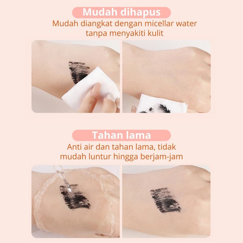【BPOM】FEALI Mascara Waterproof Long Lasting Volumizing Eye Lash Makeup / Maskara Tahan Air Hitam Kosmetik 3