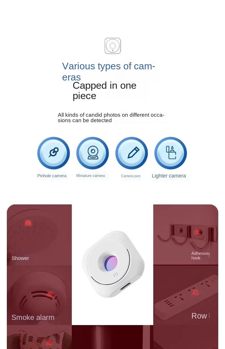Product Introduction of Máy Dò Camera Chống Nhìn Trộm, Nhà Trại Du Lịch, Thích Hợp Cho Khách Sạn, Máy Dò Hồng Ngoại Chống Bắn, Kiểm Tra 4