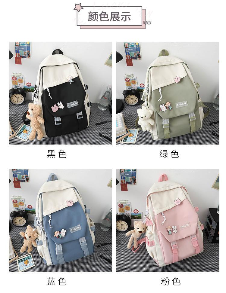 Product Introduction of Ba Lô Unisex, Phong Cách Nhật Bản, Dành Cho Học Sinh, Cặp Sách, Phong Cách Preppy, Túi Đi Chơi Ba Lô Phong Cách Dụng Cụ, Năm 2024 4
