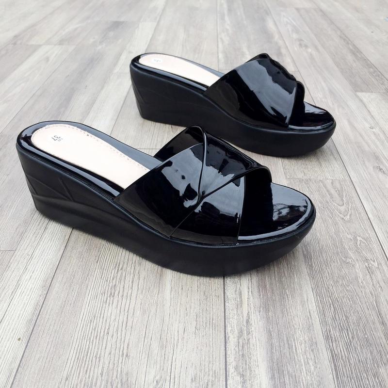  Dép trung niên đế xuồng cao 5cm quai gấp cho mẹ cho bà - Êm nhẹ 