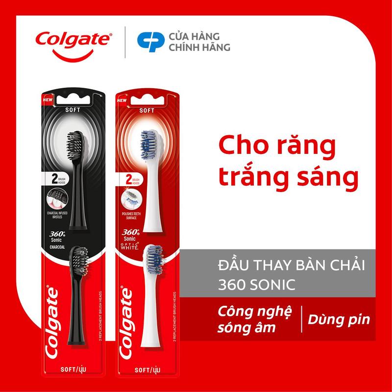 Bộ 2 đầu thay các dòng bàn chải điện Colgate