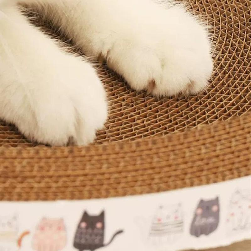 Nệm Bảng Cào Móng Cho Mèo, Đồ Chơi Móng Vuốt Mài Hình Bầu Dục Tròn, Thích Hợp Cho Mèo, Chống Mài Mòn, Thích Hợp Làm Giường Cho Mèo, Phụ Kiện Cho Mèo 2