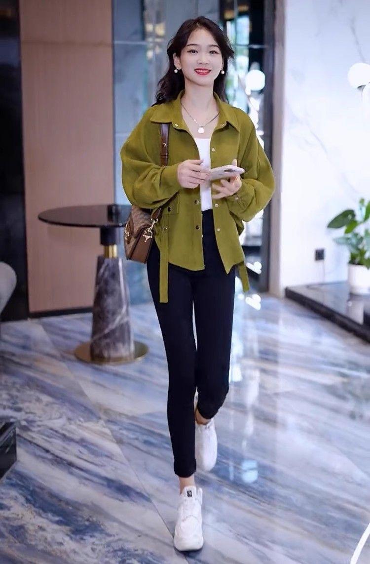 Product Introduction of Áo Sơ Mi, Áo Khoác Ngắn Nữ, Tay Cánh Dơi, Cao Cấp, Thiết Kế Độc Đáo Phổ Biến Hàng Đầu, Tuyệt Vời Cho Mùa Xuân Và Mùa Thu, Hàng Mới Về, 2024 12