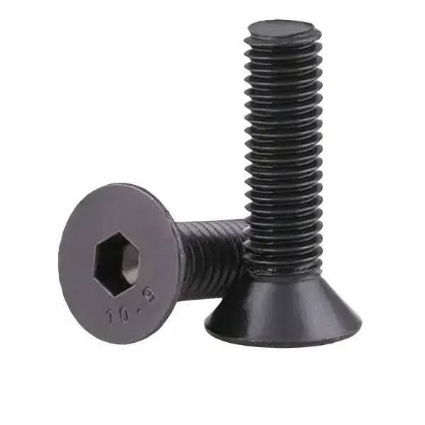 (Combo 10con) Bu lông M6/M8/M10 lục giác chìm đầu bằng THÉP ĐEN