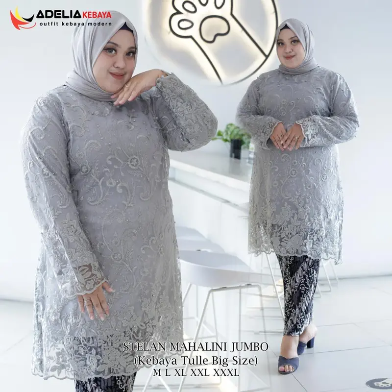 selamat datang di toko aulia kebaya store ( COD ) SET KEBAYA TUNIK MAHALINI JUMBO LD 130 - KEBAYA BIG SIZE TERBARU - OUTFIT PESTA TERBARU KEBAYA YANG COCOK UNTUK ACARA PESTA DAN KONADNGAN Atasan Batik Bawahan Panjang Setelan Wanita Kondangan Wisuda 3