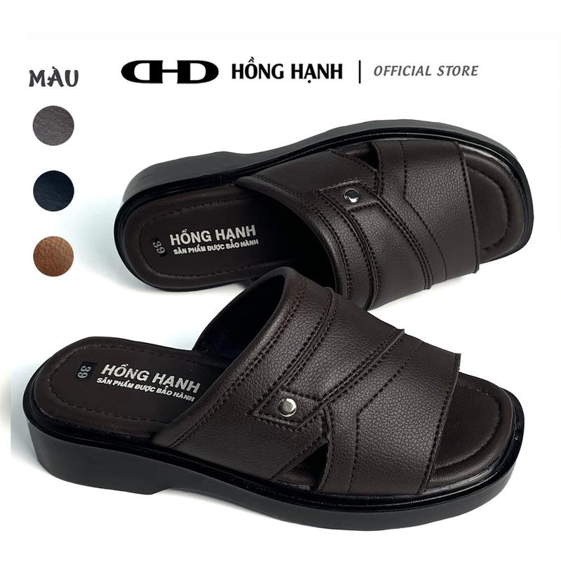 Dép Nam Hồng Hạnh, Dép nam đẹp, dép quay ngang cao cấp DT03, dép nam cao cấp gia công chắc chắn