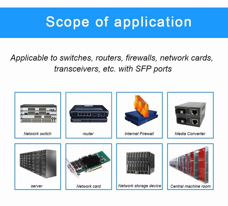 Product Introduction of SFP Module 1000Mbps SFP Copper RJ45 SFP Transceiver Module Compatible with Cisco/Microrotik Gigan bit Ethernet Switch. 7