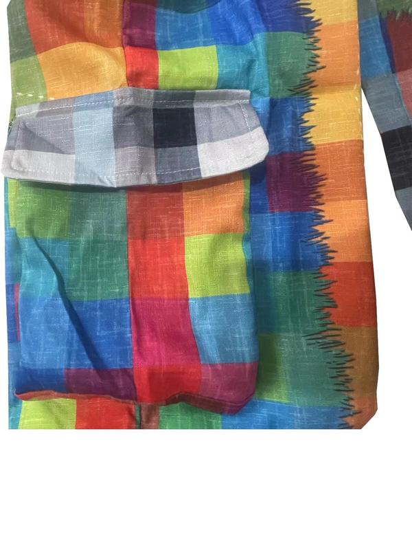 Women's Plaid Print Drawstring Pants, Casual Pocket Trousers for Daily Wear, Ladies Bottoms for All Seasons 3