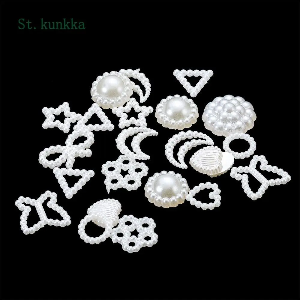 สติ๊กเกอร์ตกแต่งเล็บมุกเทียมหางปลาผีเสื้อ, St.kunkka, 100 ชิ้น, 11 สไตล์, เหมาะสำหรับ DIY โบว์เคสโทรศัพท์, งานฝีมือตกแต่งกาวเจียระไน