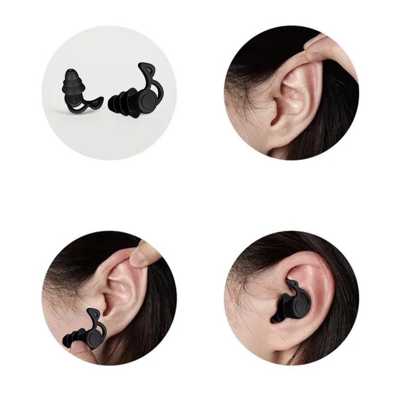 Product Introduction of 1pair Anti Noise Silicone Earplugs Swimming Ear Plugs Isolation Interference For Work Sleeping Surf Soft Comfort Ear Protector 23