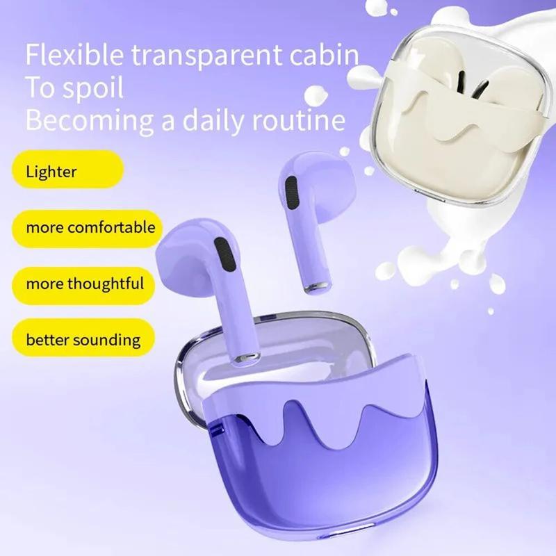 G07 Wireless Earbuds Longer Playtime Ear Buds With Transparent Charging Case For Music Sports For Android and iOS Headphone 3