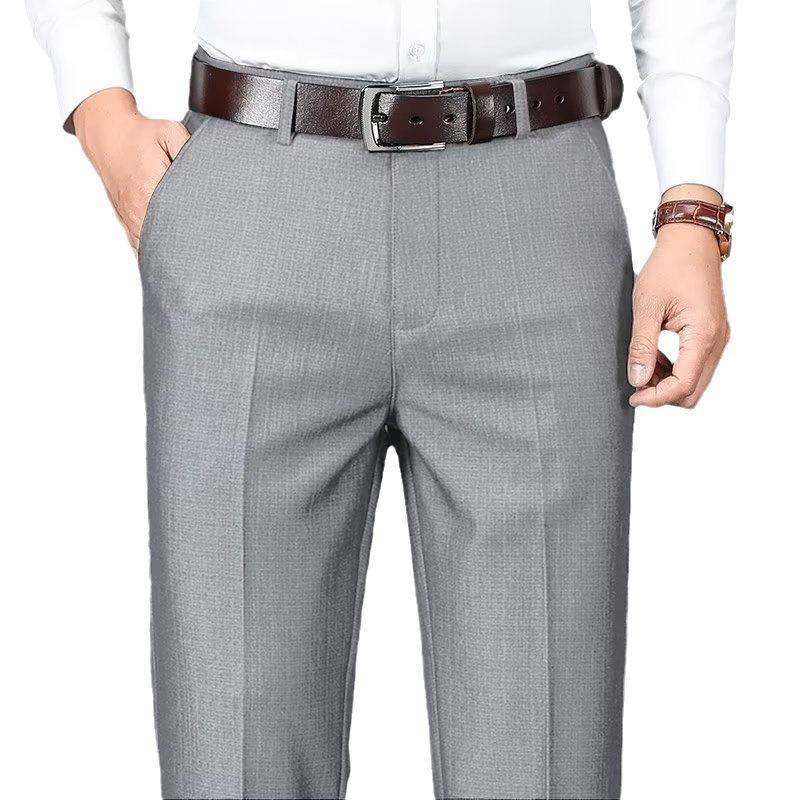 Quần Âu Công Sở Cho Nam, Kiểu Xếp Ly Quần Âu Thường Ngày Quần Nam Trang Trọng, Co Giãn Thẳng, Thích Hợp Cho Bố Trung Niên 1