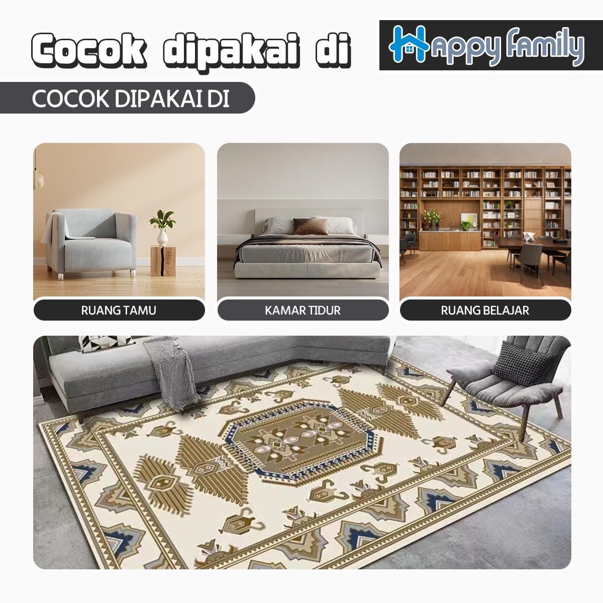 (HF) X Vidia Utami LOKAL Karpet Jumbo UK 200X300CM Polyester PREMIUM Anti SLip