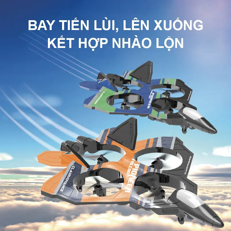 Máy bay điều khiển từ xa 4 động cơ, bay đa chiều, pin sạc & chống va đập 1