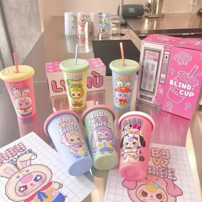 Ly uống nước tái sử dụng siêu hot 500ml Hottrend Babythee nhựa xịn dầy fullbox 2