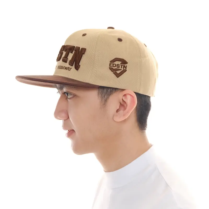 Eddostyn Topi Snapback Original Krem Coklat 1