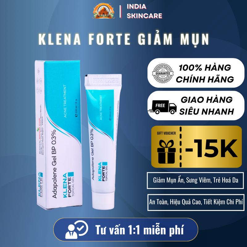 Gel Klena Forte Hỗ Trợ Giảm Mụn Adapa.lene 0.1 Và 0.3 Thích Hợp Với Mụn Ẩn Và Mụn Trứng Cá Skincare