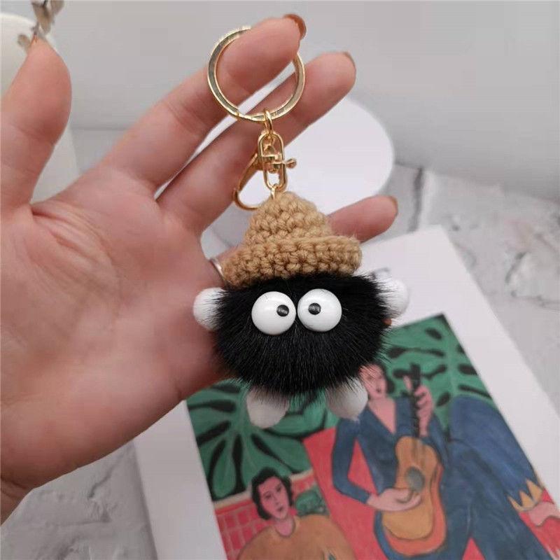 Cute Little Briquette Plush During Car Key Ring During Niche During Ins Bag During 4
