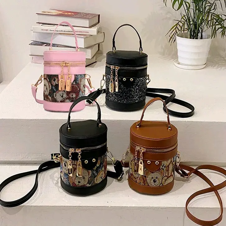 Tas Selempang Tabung Wanita 406 8363 Kanvas Cewek Cewe