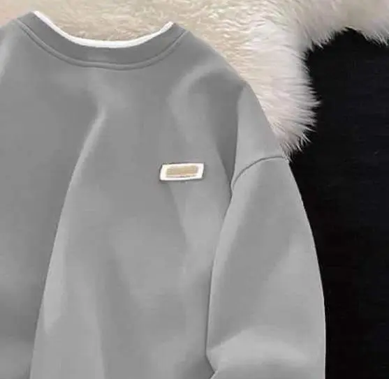 Áo Sweater Nam Nữ form rộng Basic nỉ bông cao cấp  phối Layer Unisex kiểu dáng thời trang Trẻ trung AD02 OVERMAN 2 Menswear Hoodie 2