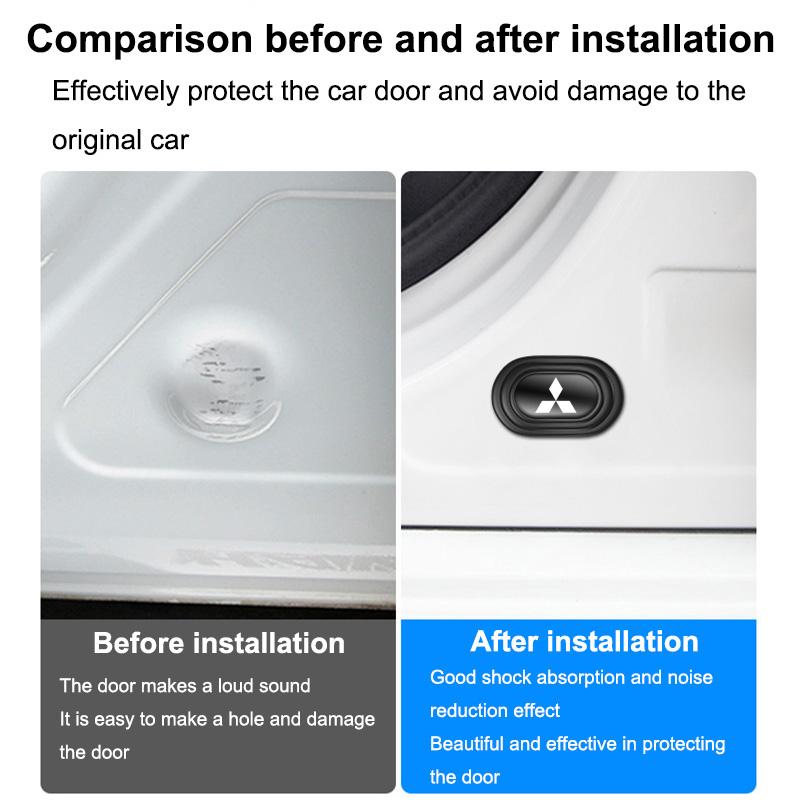 Product Introduction of Car door shock-absorbing buffer pads suitable for Mitsubishi Santamo Sapporo Shogun Sigma Space Gear door closing silent sticker anti-collision pad strip self-adhesive 18