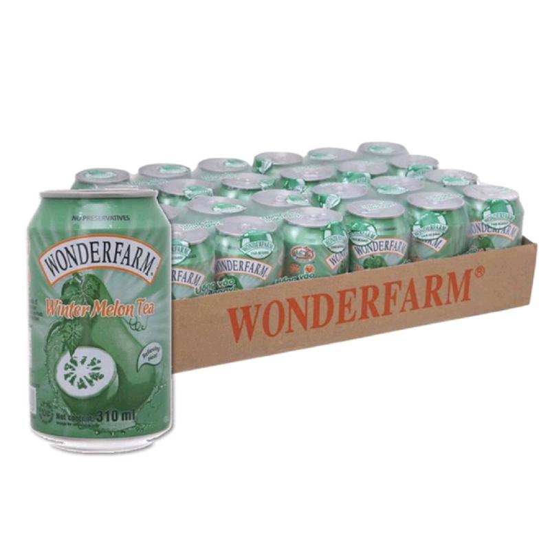 Thùng 24 lon Trà bí đao Wonderfarm 310ml Nước Trà Chè Chua Tea