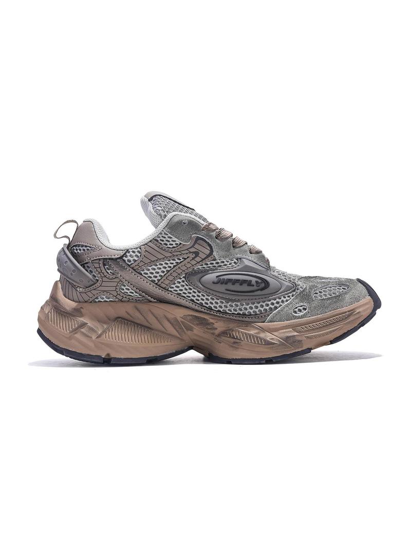 Product Introduction of Men's Fashionable Lace Up Mesh Sneakers, Casual Comfortable Breathable Lightweight Sports Running Shoes, Male All-match Round Toe Shoes for Daily Wear 9