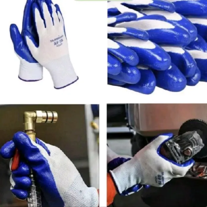 Găng tay 1 túi 12 đôi  mã  310 ,518,618 phủ cao su lòng bàn tay . Găng tay bảo hộ lao động ,chống trầy xước tay 0
