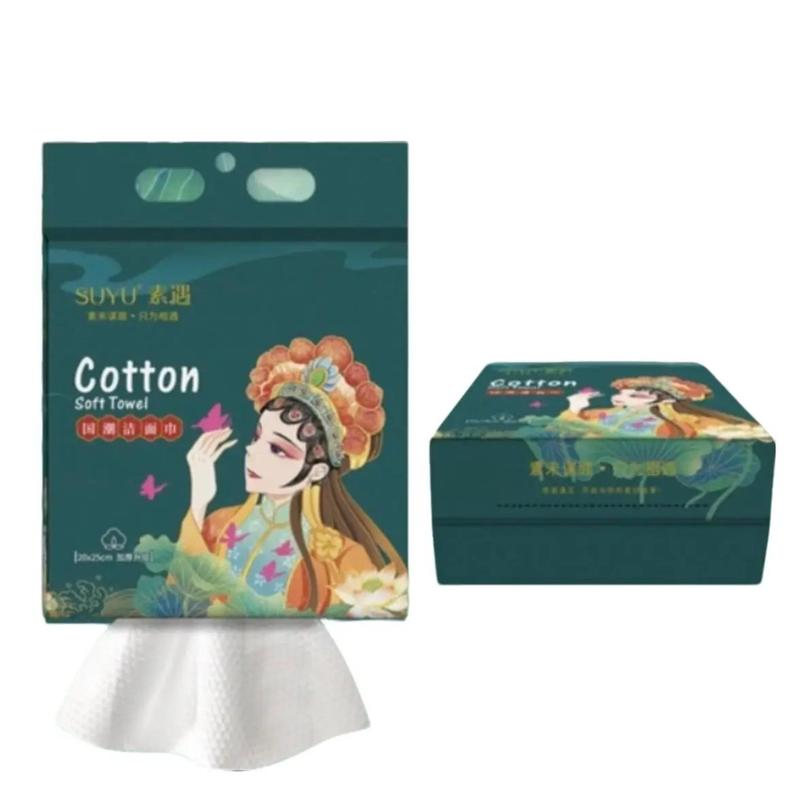 Khăn mặt đa năng dùng một lần khăn giấy khô đa năng dạng túi treo tường túi 600g kích thước 20*25cm