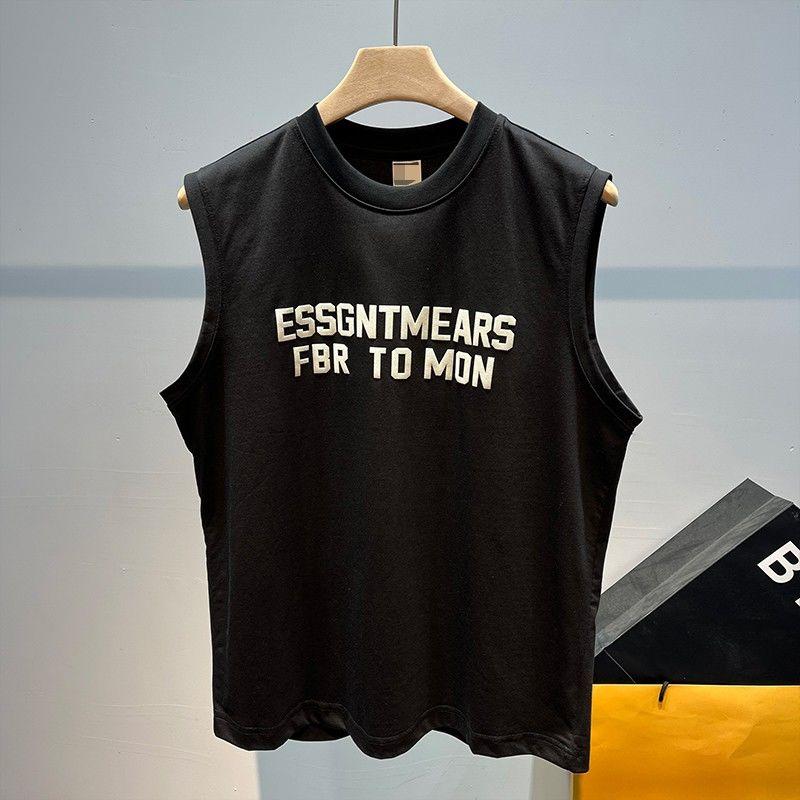 Men's Clothing Men's Sports Fitness Vest Men's Summer Internet Celebrity Sleeveless T-Shirt Men's New American Style Printed Fashion Tank Top 7