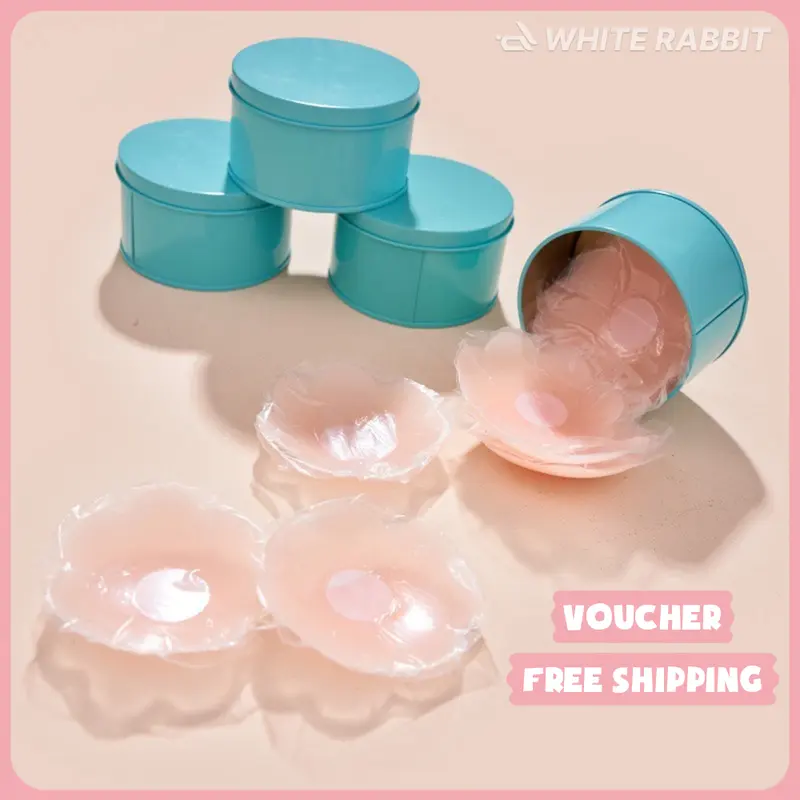 [ CHỈ  59K - COMBO 2 HỘP ] Miếng Dán Nhũ Hoa Silicone Tái Sử Dụng 3